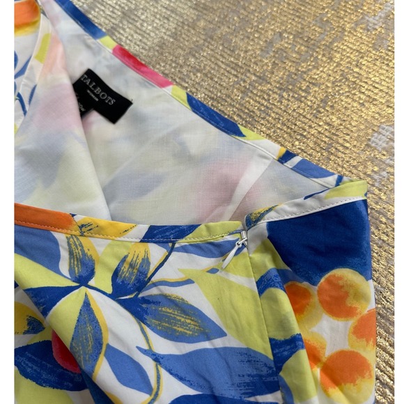 TALBOTS Woman White, Pink, Green, Orange & Blue A-Line Skirt NWT | Size 20W - Picture 9 of 11